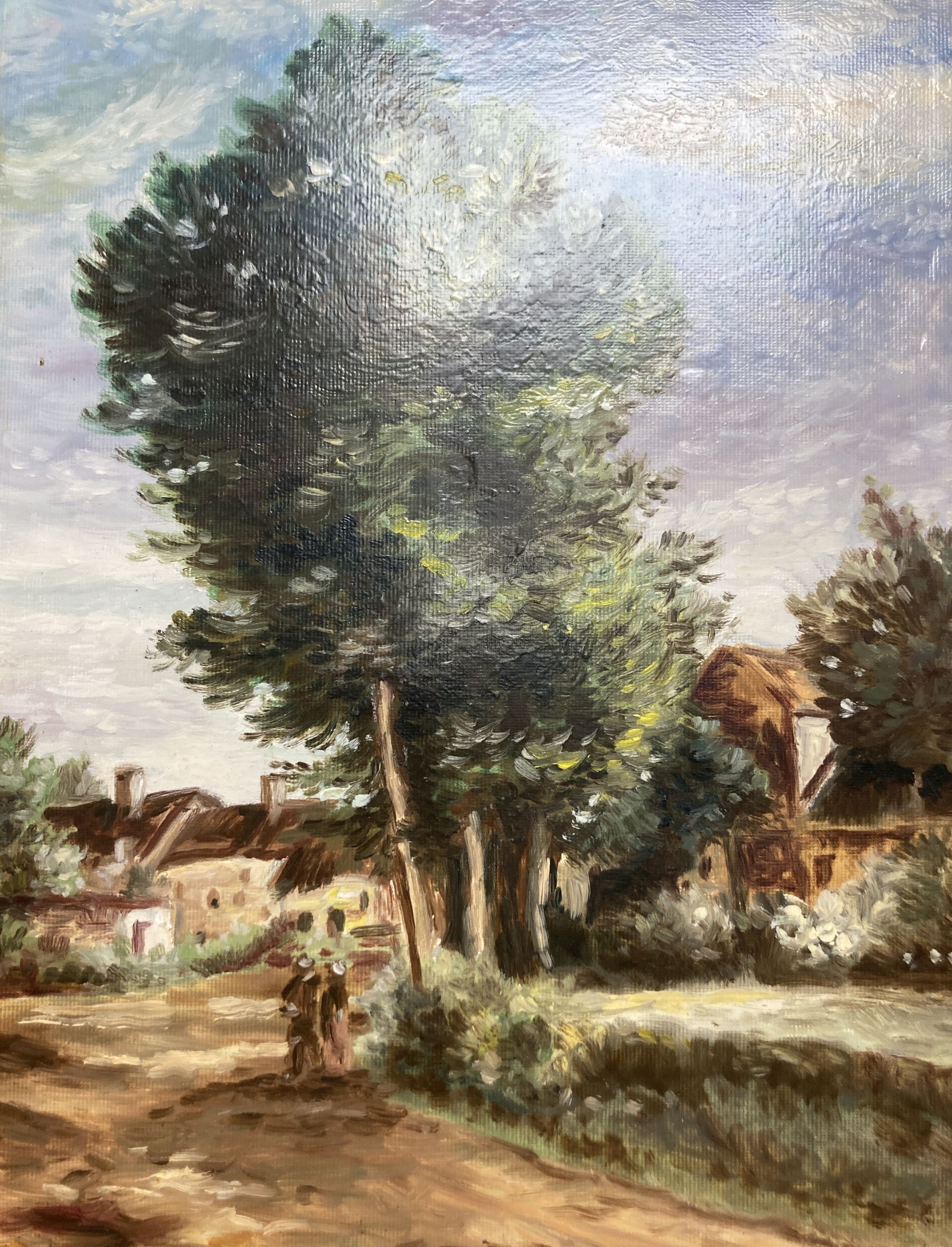 Max Parsons A.R.C.A. (1915-1998), rural scene, East Sussex, oil on board, inscribed verso and another of a country church